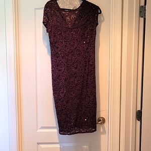 Purple Sequined Dress